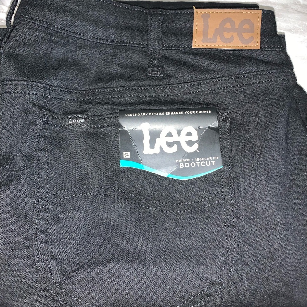 Black boot cut jeans
